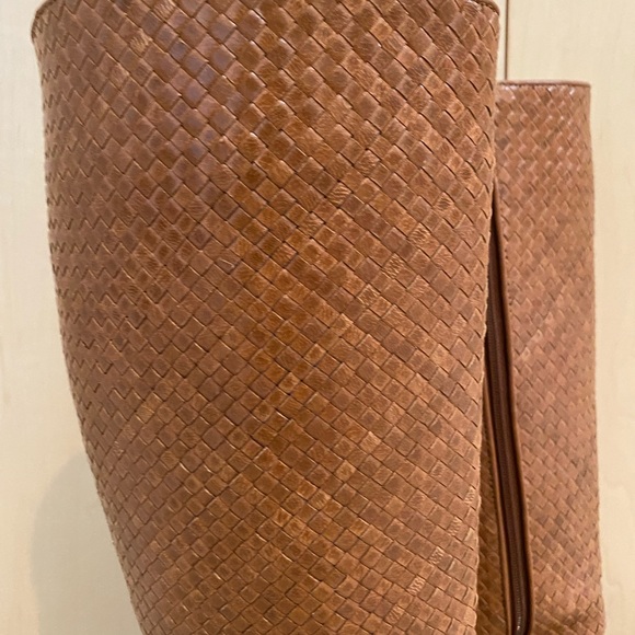 Stephanie Kelian brown woven leather boots - Picture 2 of 5